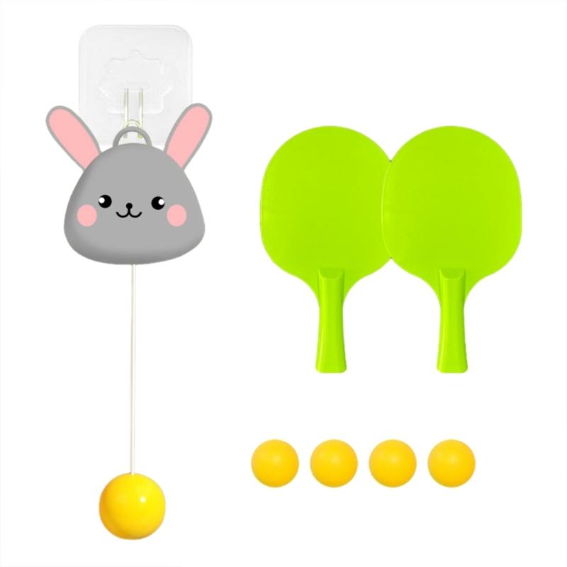 Table Tennis Trainer Portable Table Tennis Exerciser Cute Indoor Hanging Table Tennis Trainer for Parent Child Durable