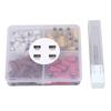 60pcs Nail Art Sanding Caps Dead Skin Removal Manicure Grinding Bands with Nail Drill Mandrel