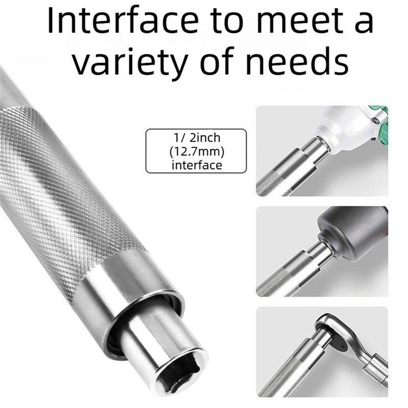 Universal Offset Impact Extension Wrench Manual Automatic High Torque 1/2 Ratchet Tool For Repair Projects