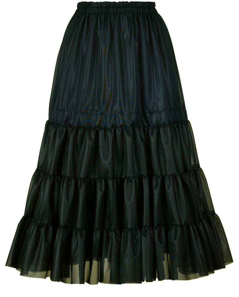 Long petticoat, 75cm length (black)