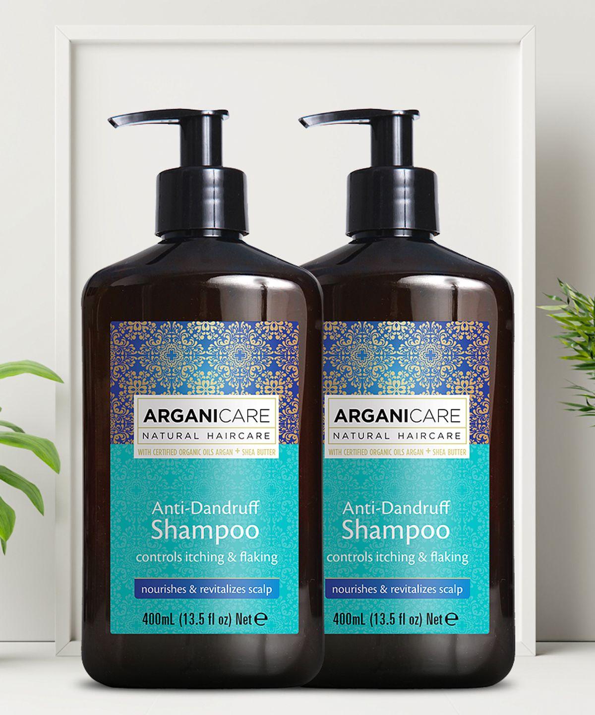 Argan Oil & Shea Butter Anti-Dandruff Shampoo 400ml*2
