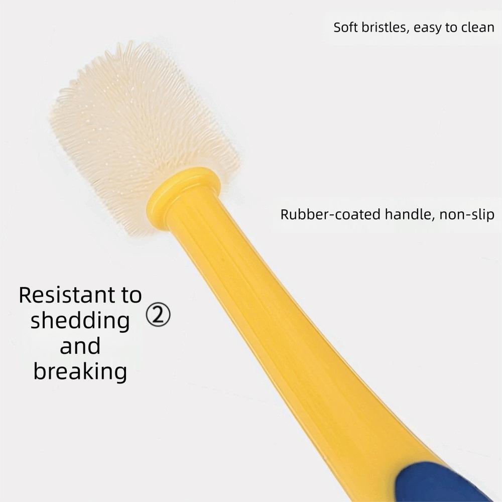 2pcs 360 Degree Cleaning Dog Toothbrush Bite Resistant Soft Hair Bristles Oral Cleaning Brush Micro Head Cat Toothbrushes