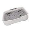 Cup Drying Tray Rectangular Plastic Double Layer Dish Drain Tray for Fruit Water Cup Snacks