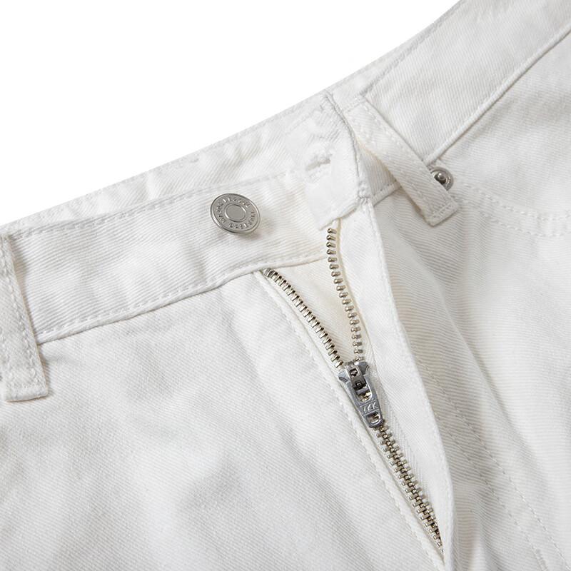 New MLB SS23 Heart Heart Series Denim Shorts Women's White 3FDPH0133-43CRS