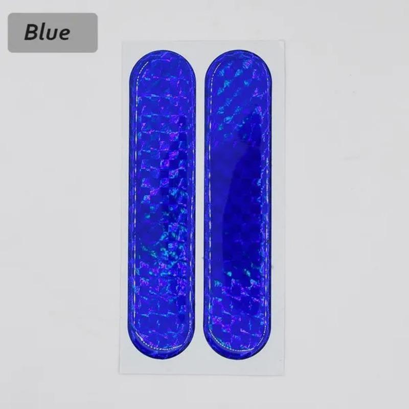 1 Pair Car Reflective Warning Strips Universal Auto Door Bumper Front Rear Anti-collision Tape Stickers