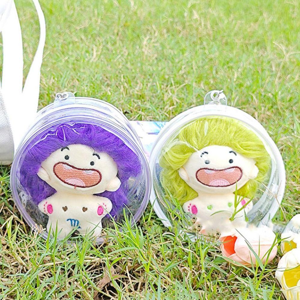

Multicolor Doll Display Box 10cm Doll Storage Case Mini Clear Outdoor Bag black-dia.12cm
