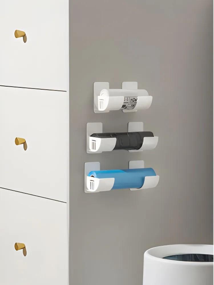 2 Storage Racks, Cling Film, Garbage Bag Storage Rack