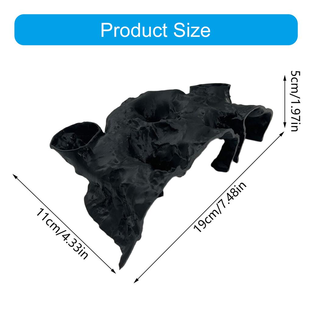 Natural Textured Aquariums Cave Decoration With Multiple Entries For Fish Shrimp Safety And Tanks Environment Enrichment