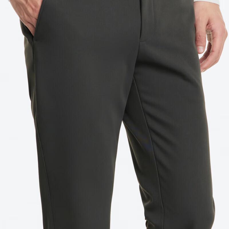 Joeone Men's Easy-Care Wrinkle-Free Straight-Leg Casual Pants