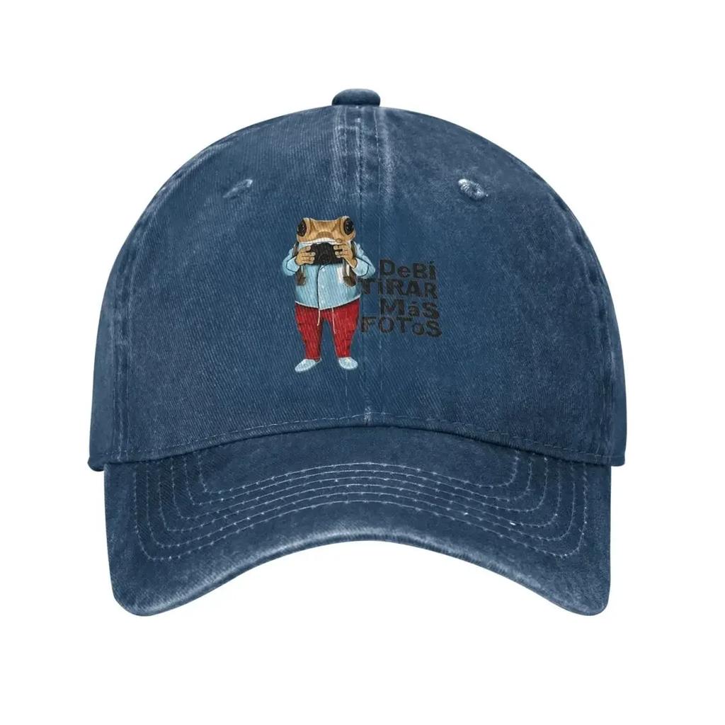 DTMF Debi Tirar Mas Fotos Men Women Baseball Cap Bad Bunny Distressed Cotton Caps Hat Retro Outdoor Summer Gift Headwear