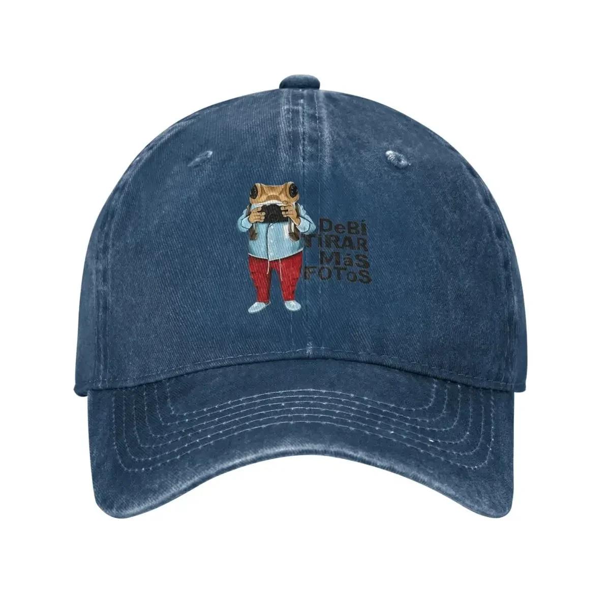 DTMF Debi Tirar Mas Fotos Men Women Baseball Cap Bad Bunny Distressed Cotton Caps Hat Retro Outdoor Summer Gift Headwear One Size
