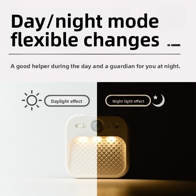 Smart IR Motion Sensor LED Night Light, Rechargeable Wall Lamp for Cabinet, Hallway, Stair, Kitchen, Bedroom & Nursing