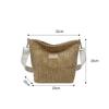 Women's Corduroy Shoulder Bags Large Capacity Solid Color Handbags Daily Commuting Crossbody Bags CLE