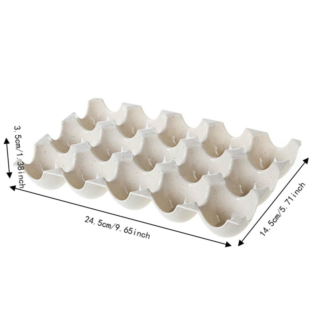 2PCS PP Egg Storage Container 3 Rows Egg Preservation Box Fresh Egg Tray Holder  Kitchen