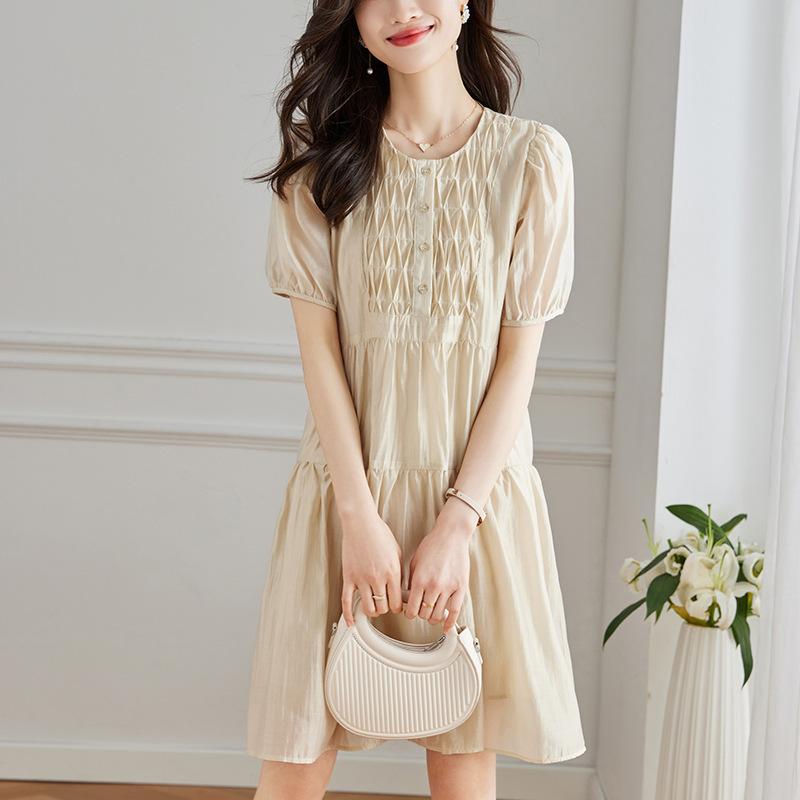 

Розово-красное платье Женская юбка средней длины Летняя новая юбка А-силуэта с завышенной талией XXL хаки