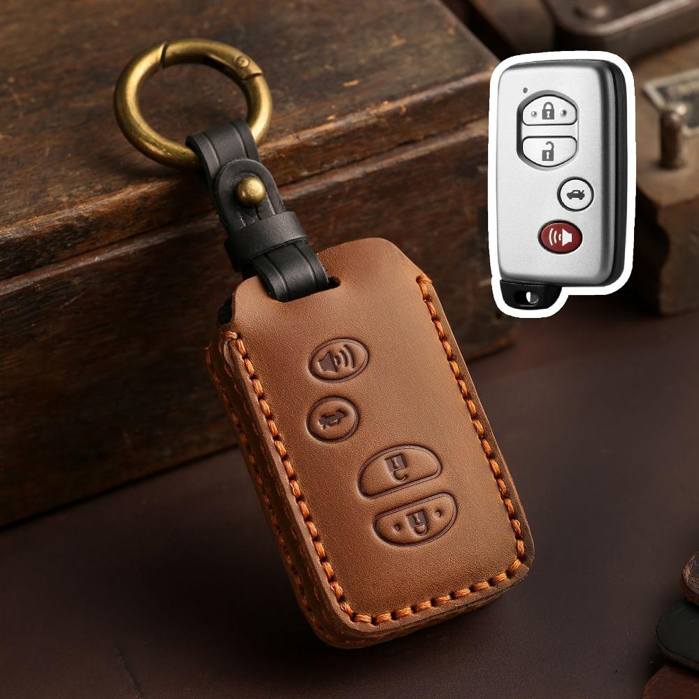 Echtes Leder Autoschlüsselhülle für Toyota Camry 09 Highlander 10 Crown Alte Modelle Schlüsselhalter