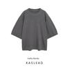 Kaslead New Women Clothes Western Style Solid Loose Plain Weave Short Sleeve Knitted Top 2142189
