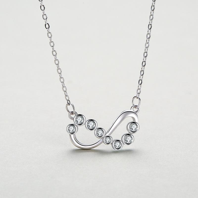 Tancise S925 Sterling Silver Luxury Personality Pendant Necklace Women's Classic Tide Necklace Necklace Party Gift