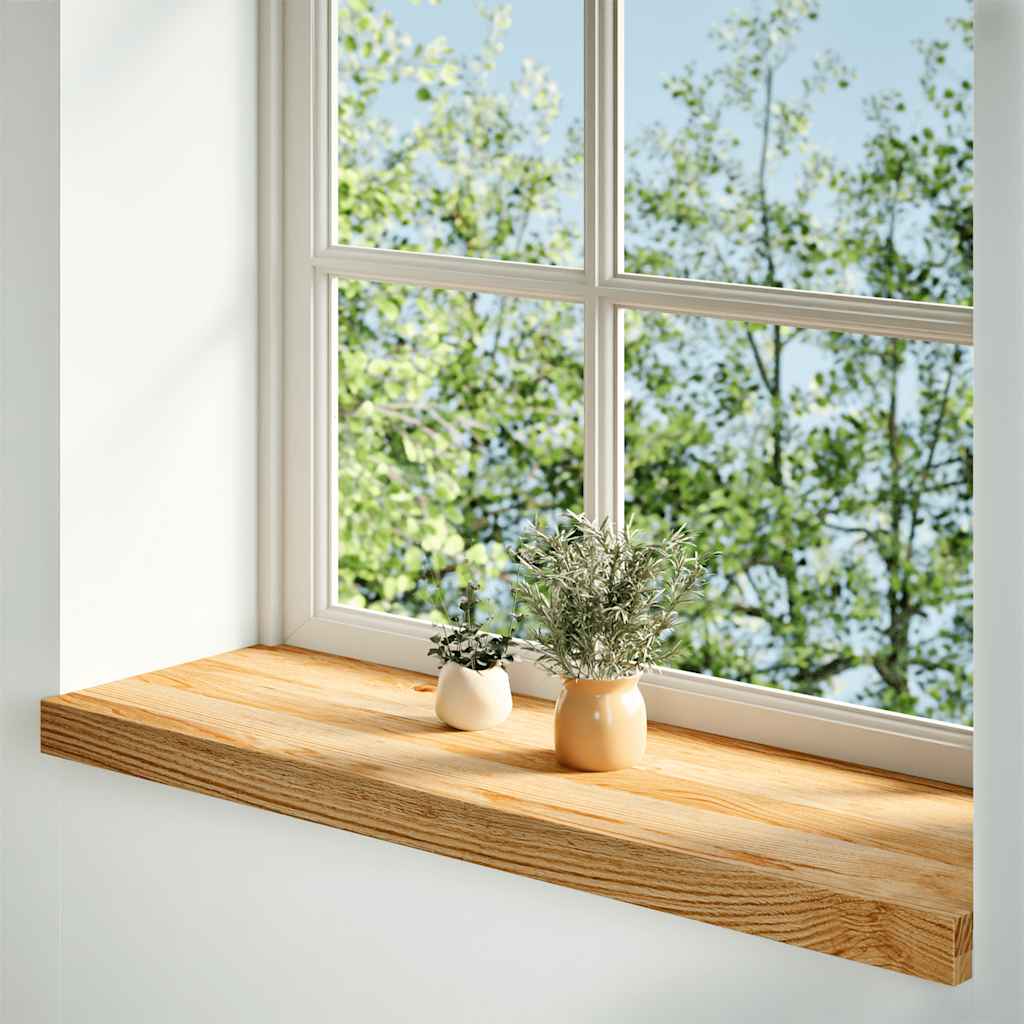 Vidaxl Parapety 2 Szt., Jasnobrązowy, 90X25X2 Cm, Lite Drewno Dębowe