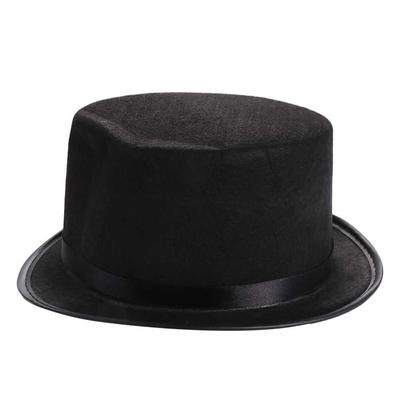 Retro Zylinderhut Magier Schwarze Farbe Hut Kostüm Cosplay Halloween Requisiten Partyzubehör Steampunk Zirkus Zirkusdirektor Rollenspiel