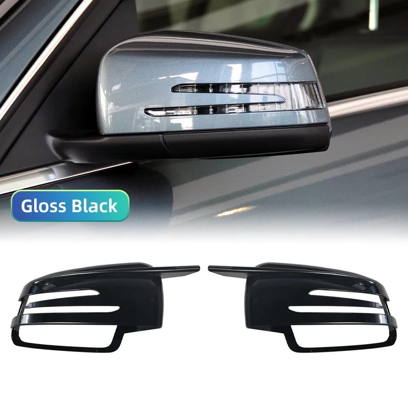 For Mercedes W204 E W212 W176 W246 CLS C218 GLA X156 Rearview Mirror Cover Side Mirror Cap ABS Carbon Fiber