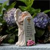 Handcrafted Religious Link Monument Cemetery Ornament Detailed Angel Figure Underweight Resin Sculpture For Gardens