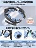 Wolfyok Fitness Massage Roller Handle Full Body Opening and Closing Ring Massager for Muscle and Cellulite Handheld Clamp Type [Removable & Release]