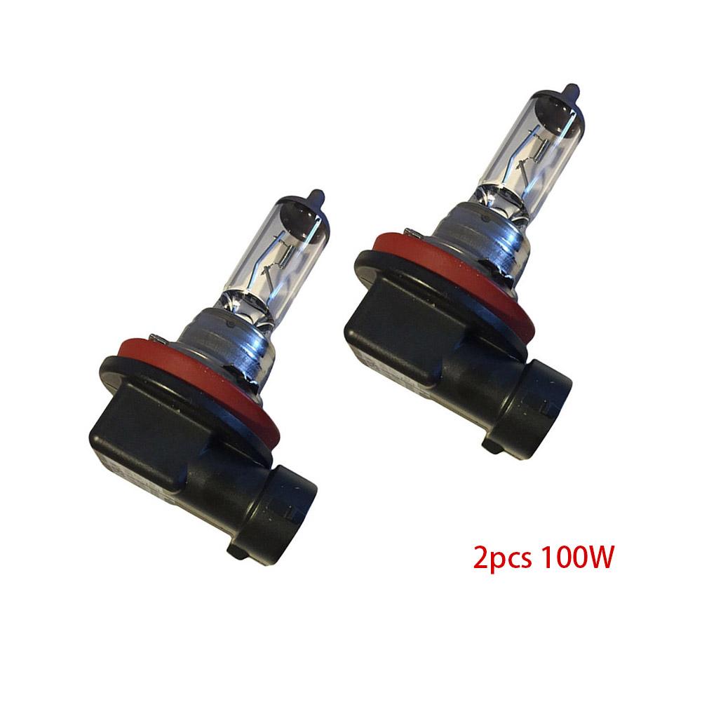 Brand New High Quality Useful Exterior Halogen Bulbs Head Light Headlight Lamp 100W 2pcs 6000K Accessories Car Fog