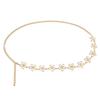 Punk Vintage Metall Blume Taillenkette für Damen Sommer Strand Bikini Bauchgürtel Y2K Schmuck Accessoires