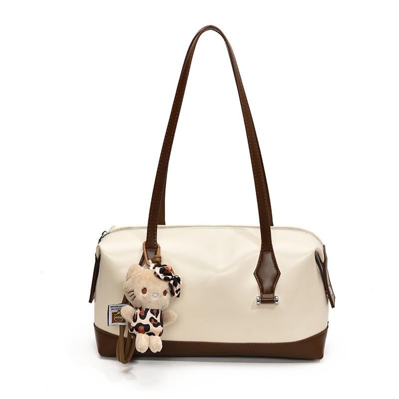 Chic Vintage Inspired Pillow Handbag For Women With Spacious Design And Soft Polyester Lining