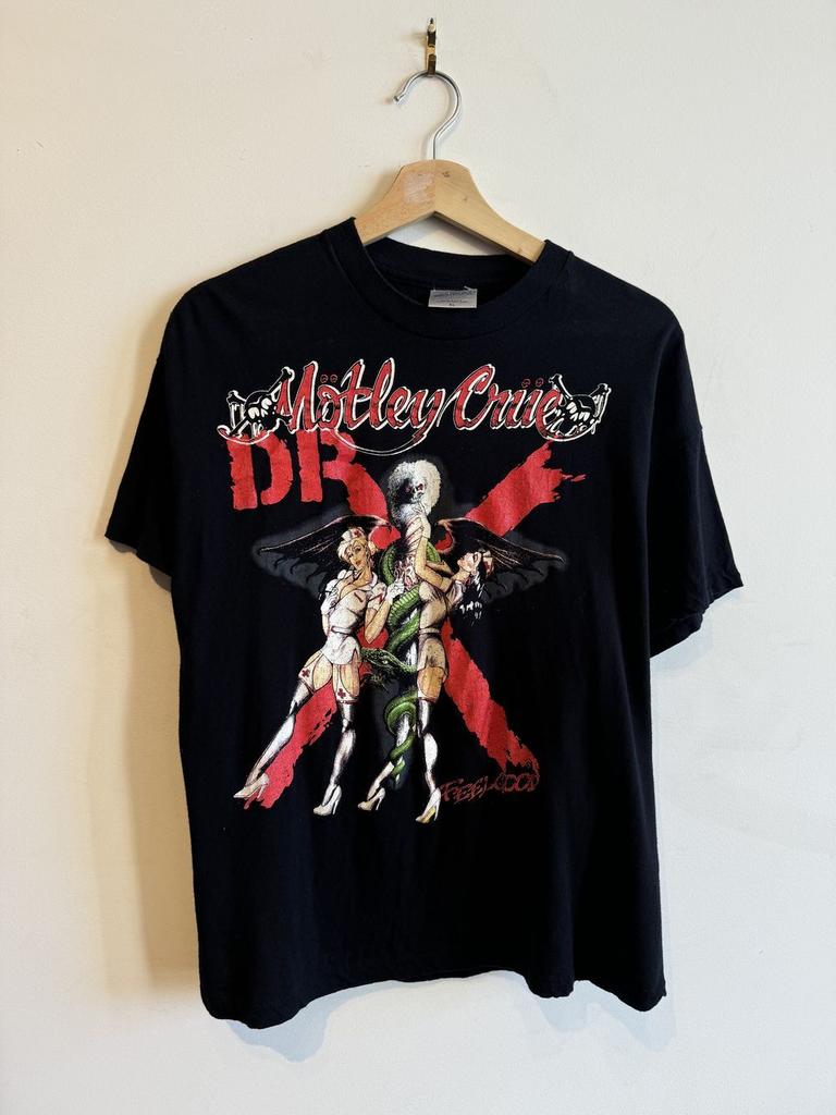 1989 Motley Crue Dr Feel Good Tour Retro Style Black Unisex Tshirt S-5XL WA0268