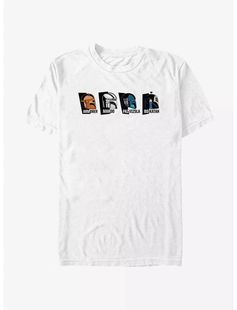 Star Wars The Unisexdalorian Helmet Heads Armorer Unisexdo Paz Vizsla BoKatan TShirt S