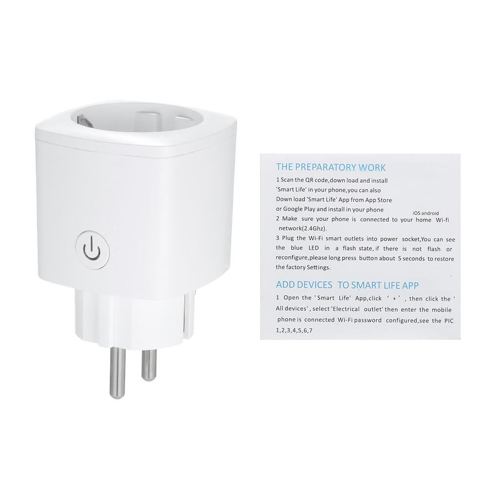 Smart Wi-Fi Plug Wireless Wifi Socket APP Remote Control Voice Control Schedule Function Smart
