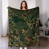Cozy and Soft Fleece Throw Blanket Featuring Adorable Cats and A Floral Sofa Bed or In The Living Room It'S Warm and Comfortable