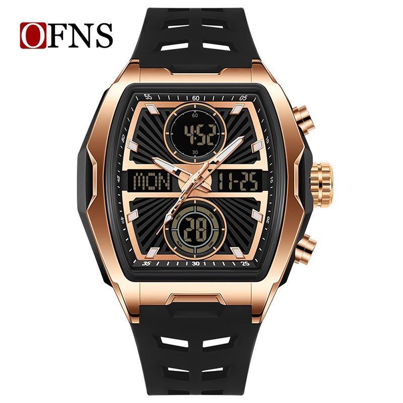 Men Wristwatch Quartz Watches Luxury Dual Display Chronograph Waterproof Sport Military Multifunction Male Digital Watch