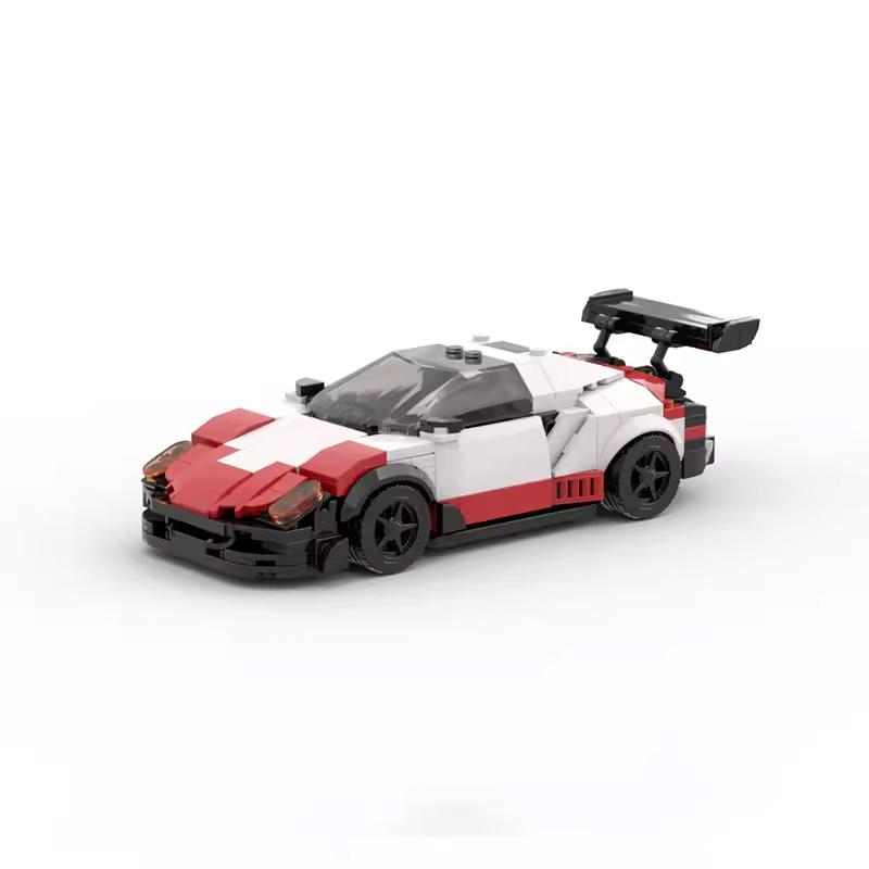 MOC-93310 Baoshijie 911 RSR Compatible Building Block 8 Grid Car Speed Series Boy Assembly Toy Model