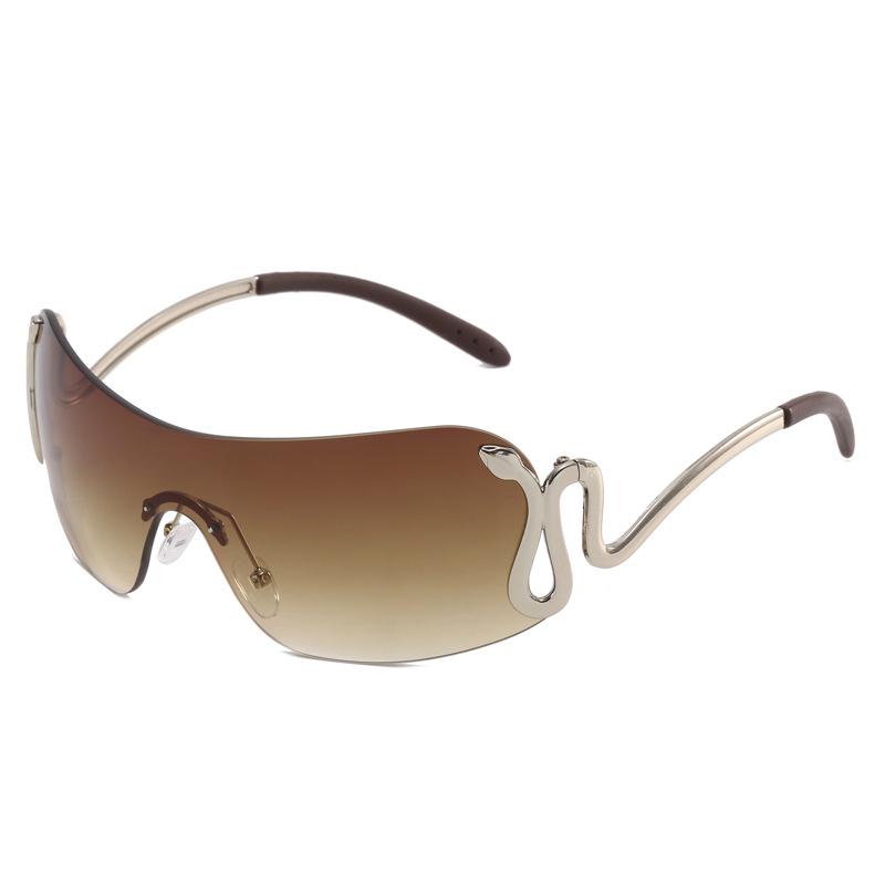 Cross-Border Spirit Snake Sunglasses 2023: Trendy Y2K Millennium European & American Style