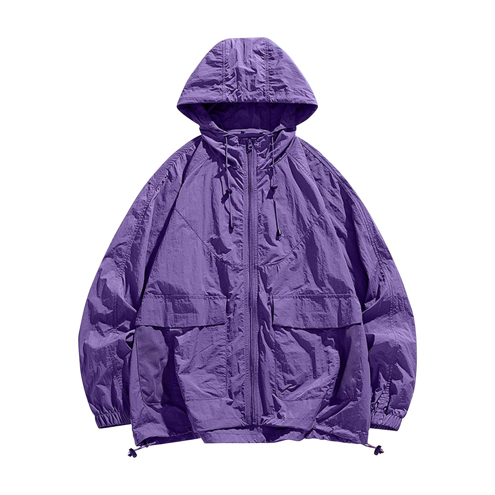 

Мужская и женская летняя спортивная уличная легкая дышащая анти-ультрафиолетовая одежда для пар с защитой от солнца M фиолетовый