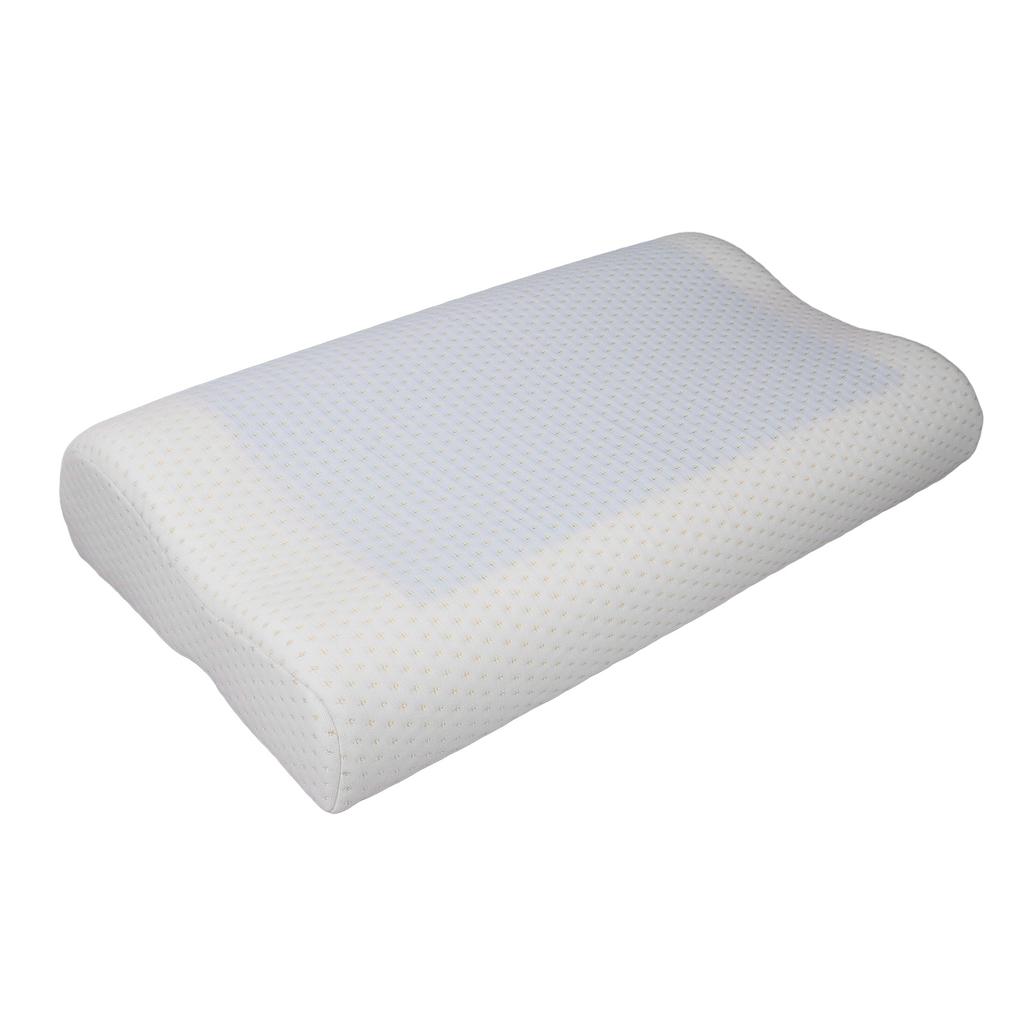Oreiller à Mémoire de Forme Design Ondulé Gel Rafraîchissant Soutien du Cou Oreiller de Sommeil pour la Maison et la Beauté