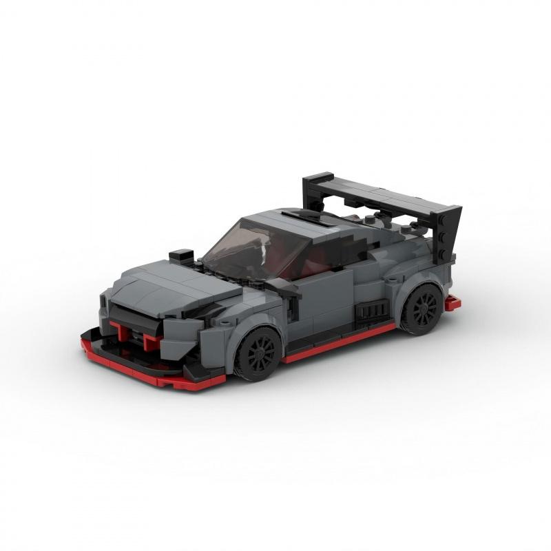 MOC Building Blocks Speed Racing Car Model DIY Assembly Bricks Educational Toy