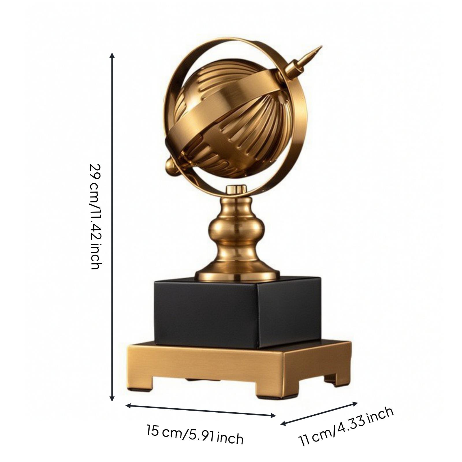 360-Degree Metal Globe | Rotating Design