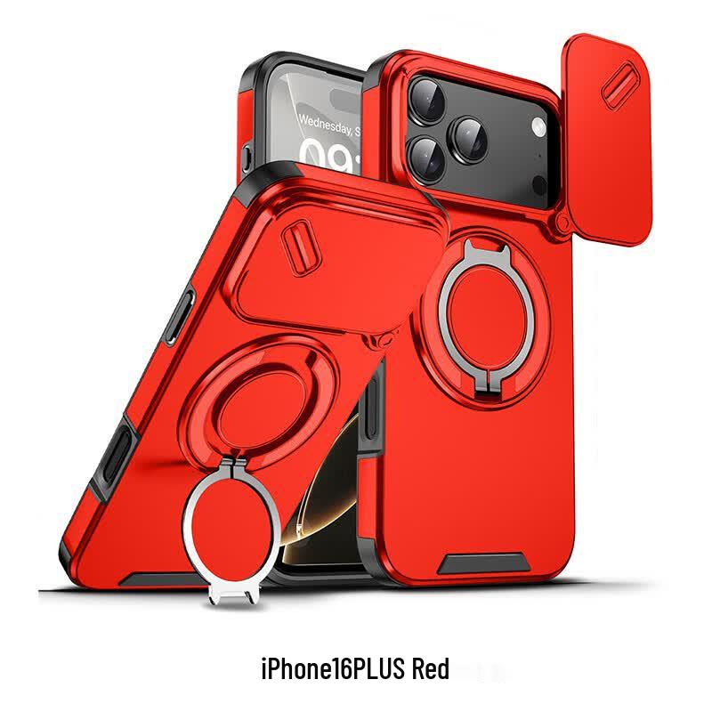 CAXITON Magnetic Lens Cover Phone Case for iPhone 16 Plus