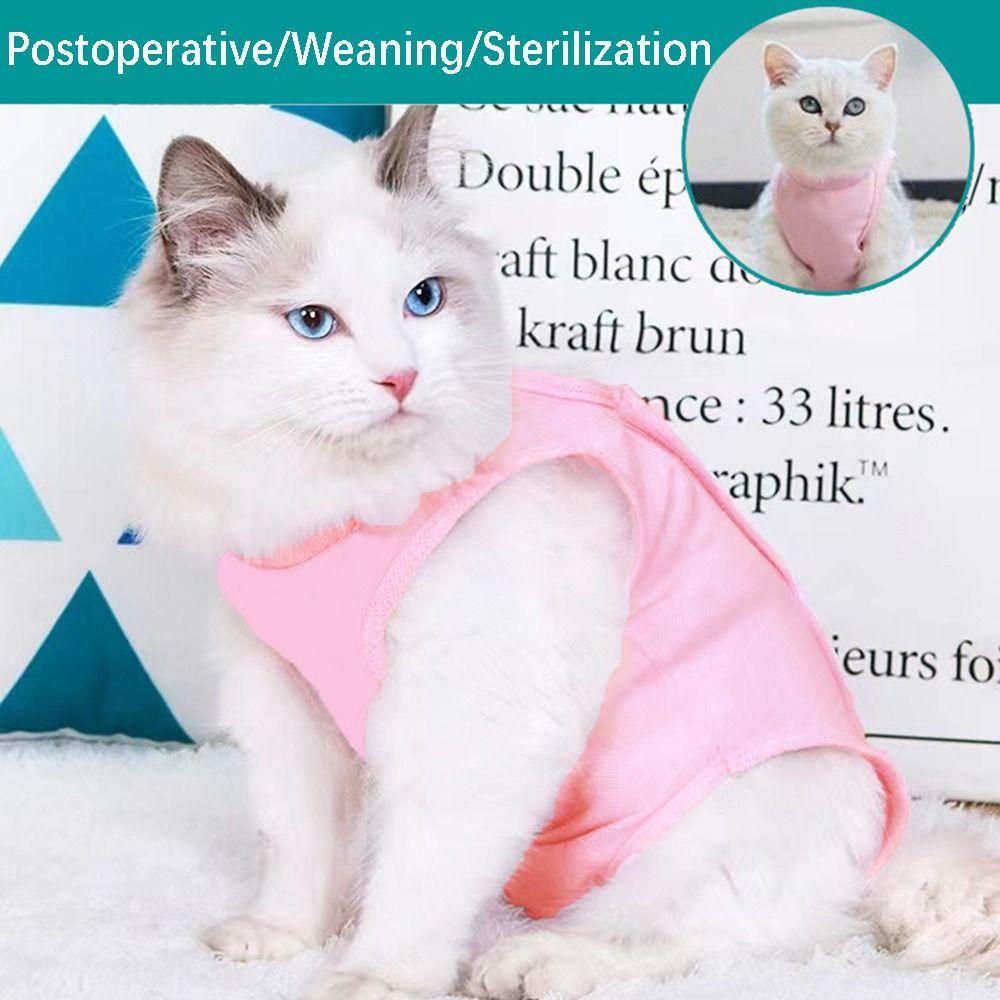 Shirt Weaning Anti-Licking Surgery Recovery Suit Pet Clothes Surgical Rehabilitation Cat Vest