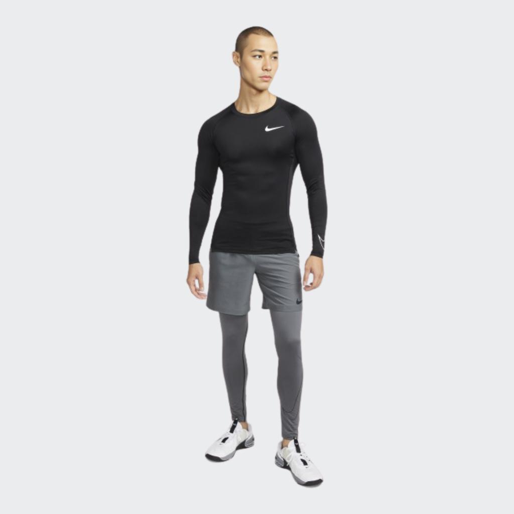 Nike Long Sleeve Fitted Training Top Men Tops Black BV5589-010