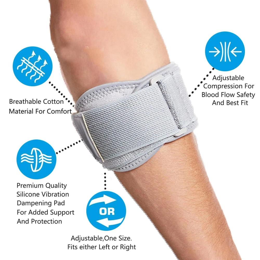 1Pc Adjustable Elbow Brace With Eva Pad Support For Tennis Elbow Tendonitis Weightlifting Golfer Pressure Band Strap