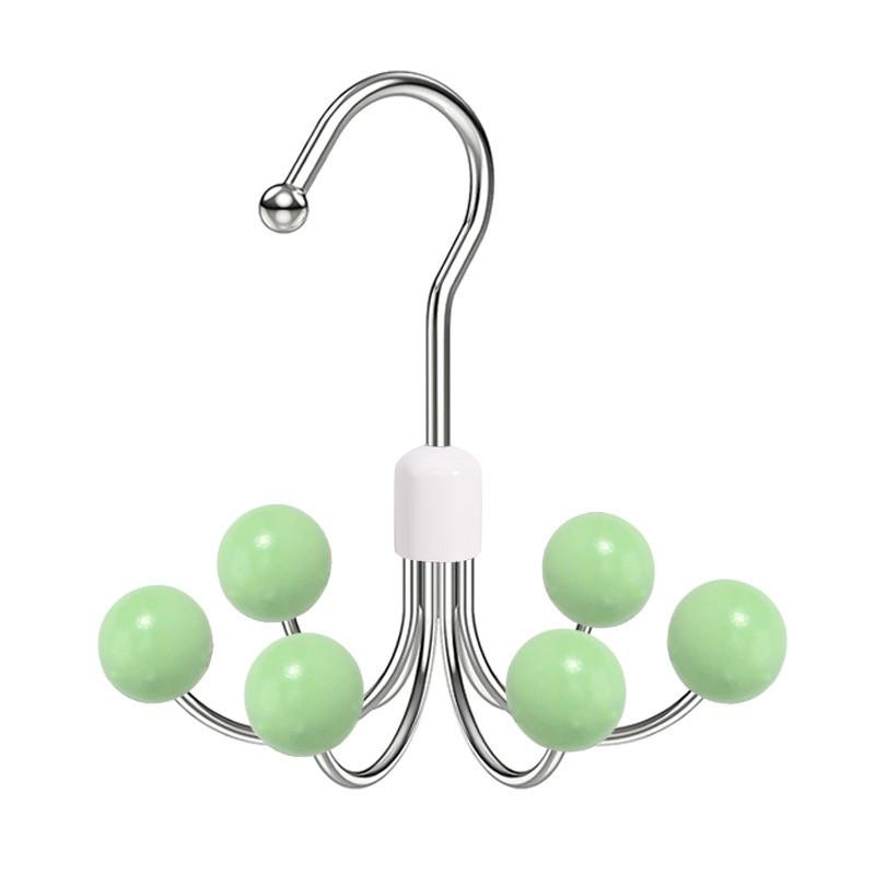 Multifunction Metal Clothes Hanger With Rotatable Hooks For Bedroom Closet Storage