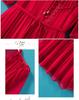 Lace-Up Waist Red Mulberry Silk Fairy Dress