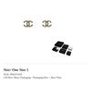 CHANEL Earrings Women's Black/Gold ABH127-B23469-U7516