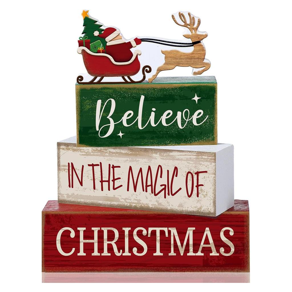 4Pcs Football Table Decorations Football Tiered Tray Decor Sport Game Centerpiece Sign Decorative Rugby Stack Block Gift for Fans Club Tailgate