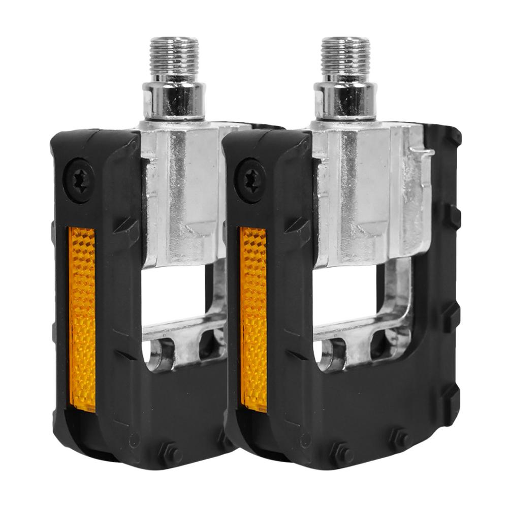 Bike Pedals High-Strength Anti-Slip Cycle Accessories Foldable Bicycle Pedals For Riding Traveling City Commuting Long-Distance чёрный